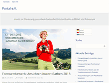 Tablet Screenshot of portal-ev.de